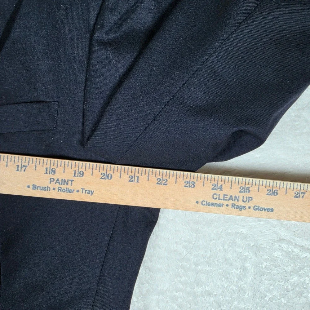Jos. A. Bank Blazer Mens 41R Navy Blue Wool L/S Button Up Gold Crest Buttons